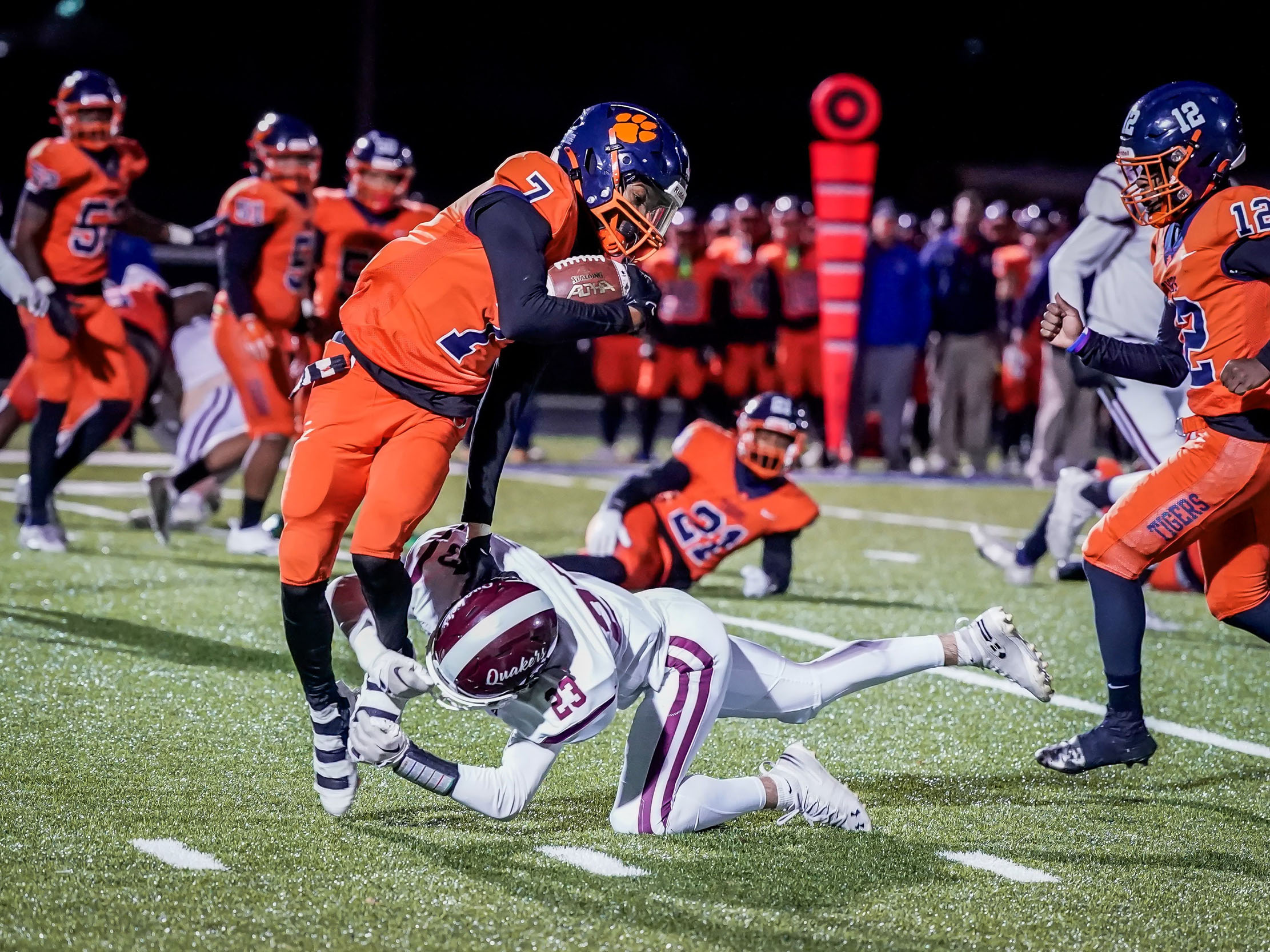 OP defender making the tackle