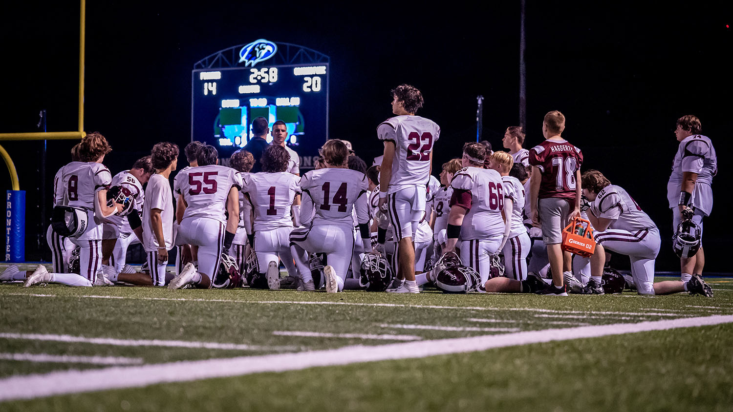 Orchard Park at halftime