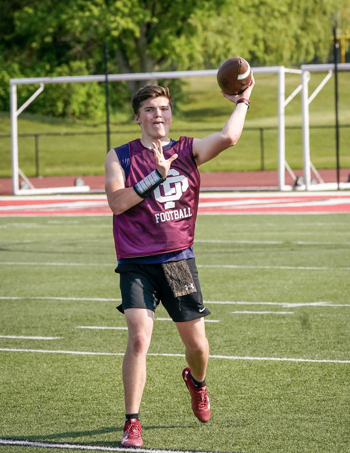 QB throwing the ball