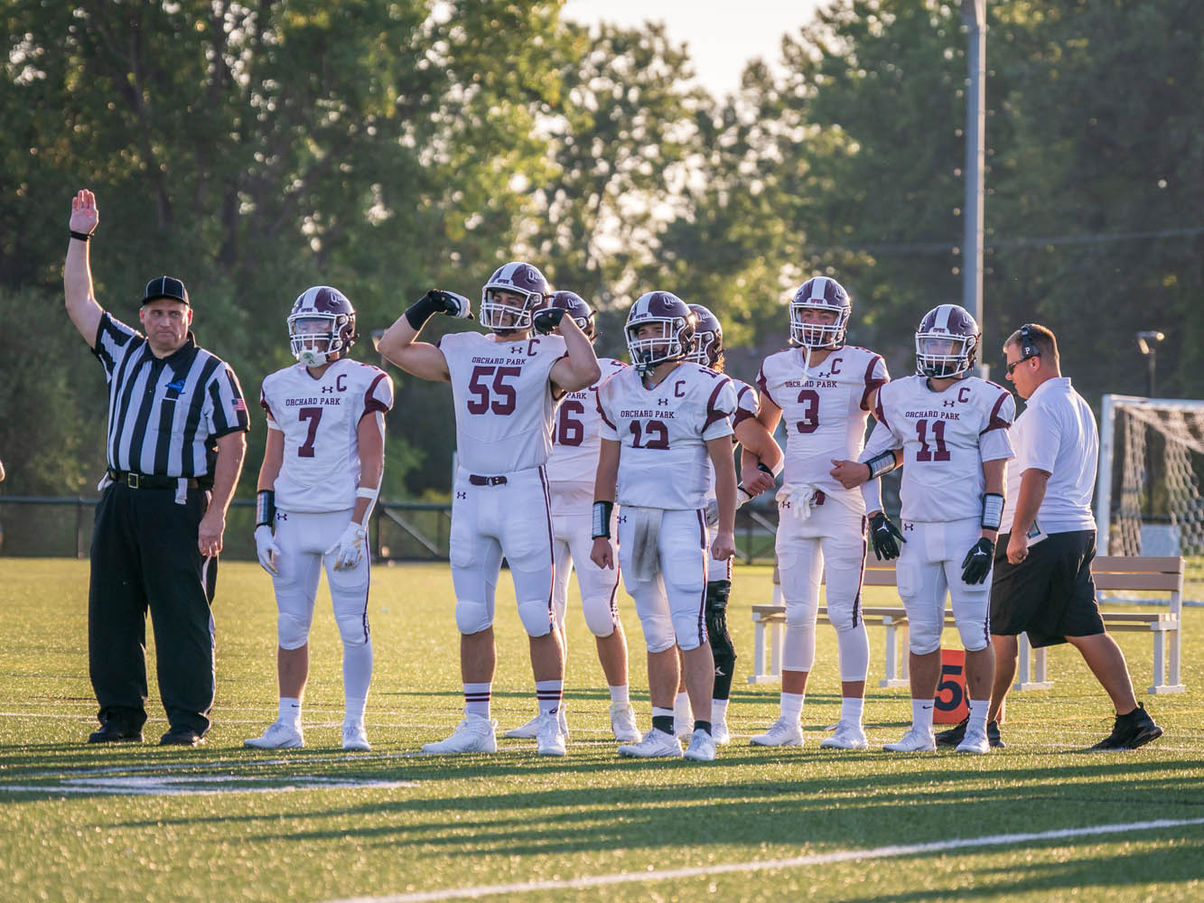 Captains set for the coin toss