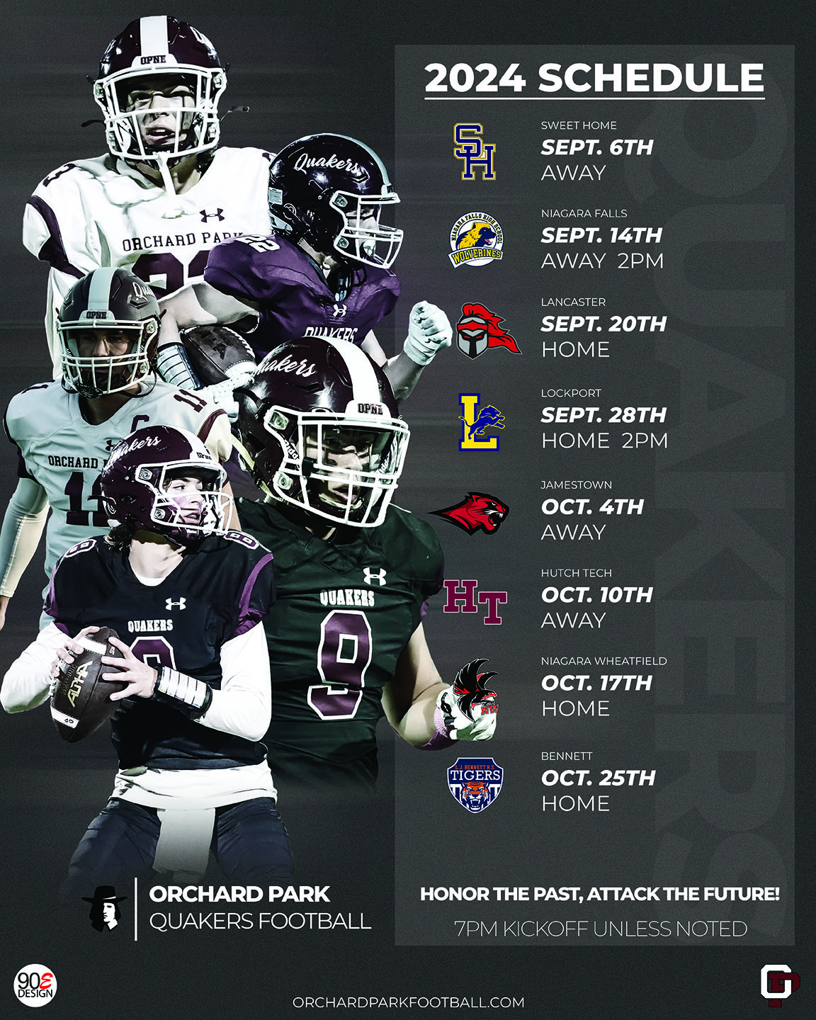 Orchard Park Football Schedule