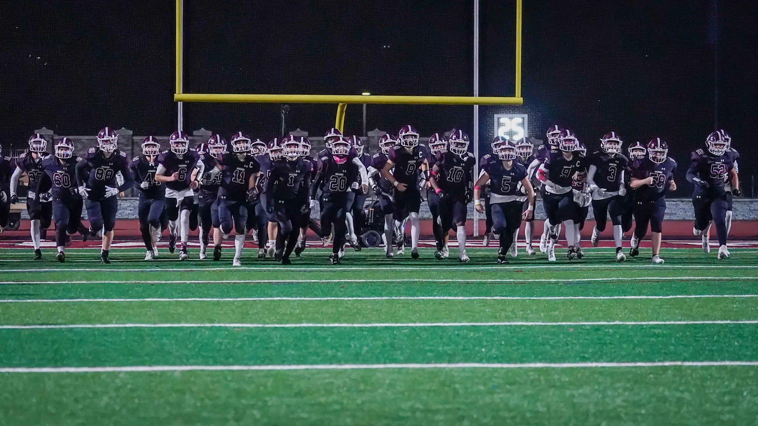 The Quakers Hitting the Field