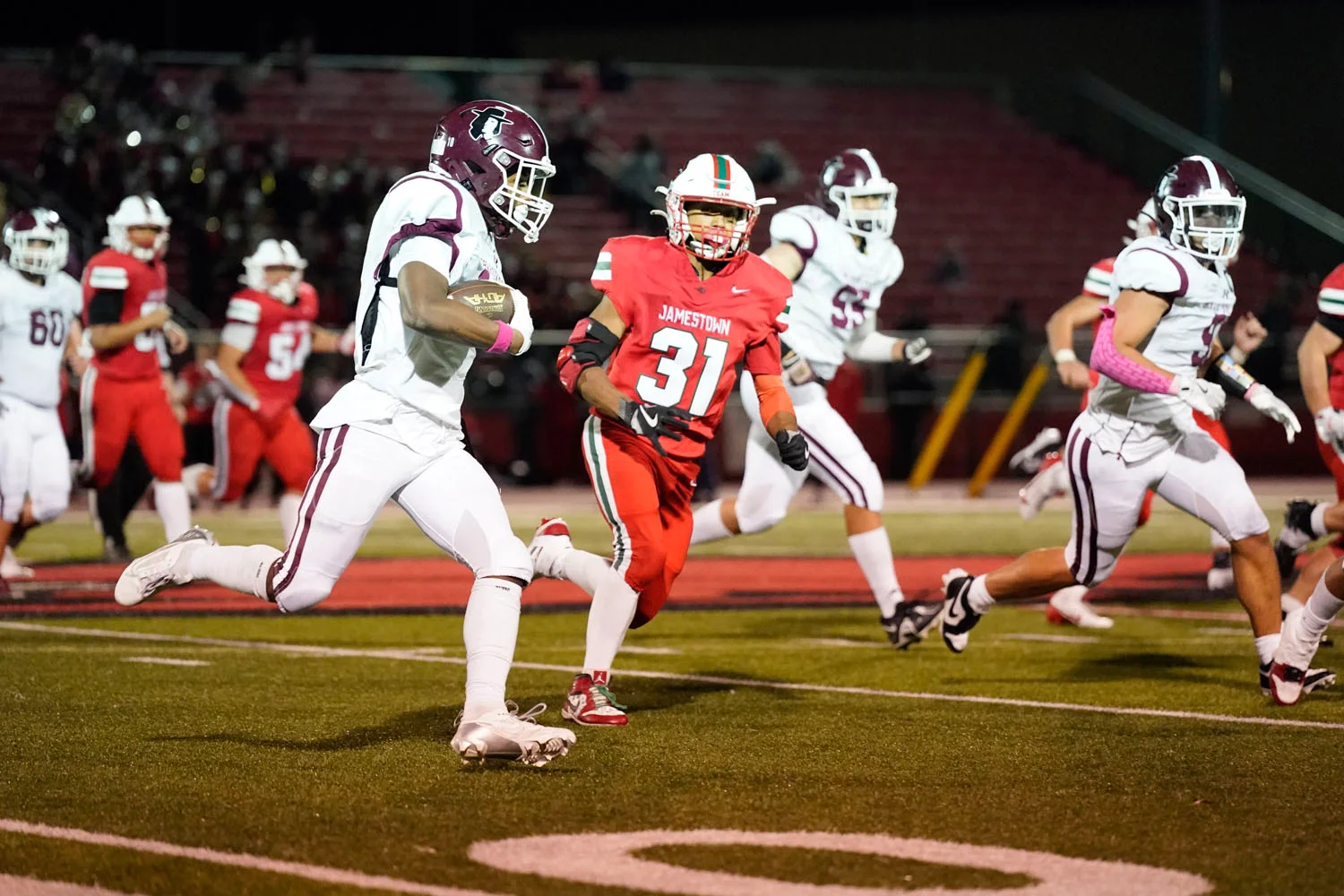 Ball Carrier hitting the corner