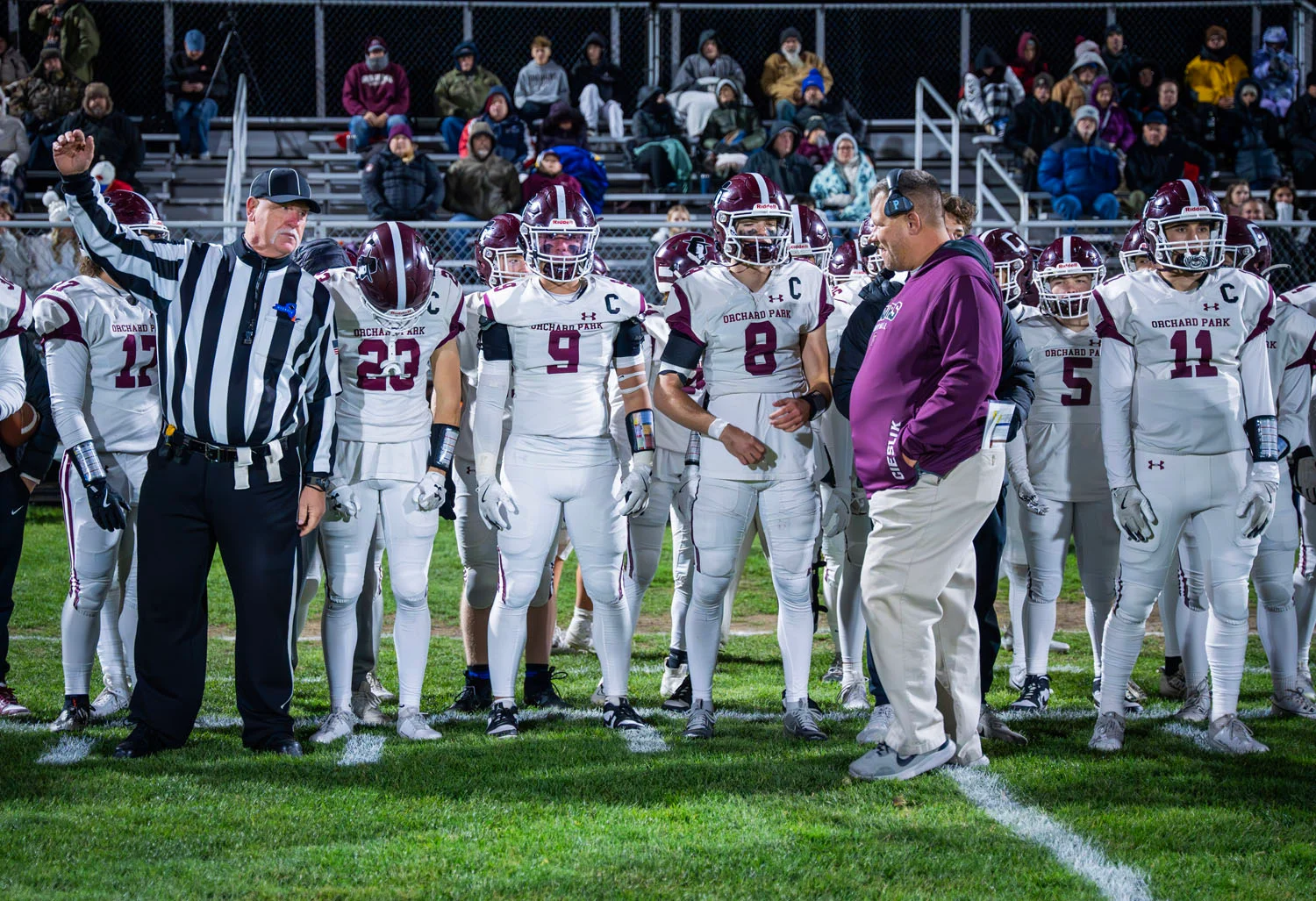 Captains before the coin toss