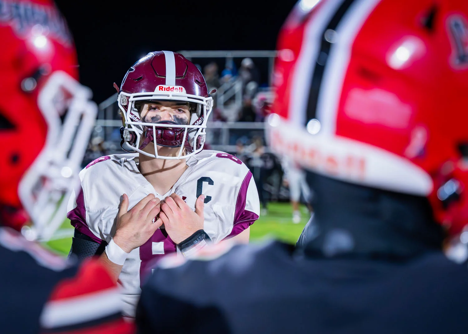 Captains at the coin toss