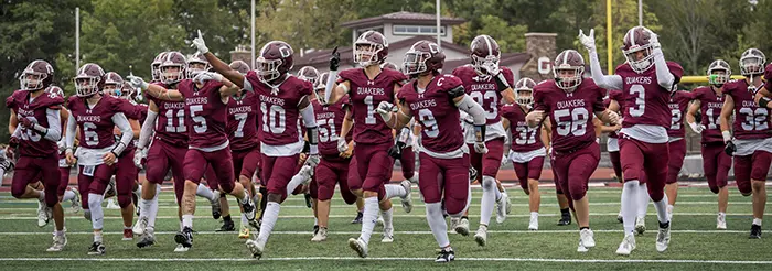 Orchard Park Quakers Football Hitting the Field