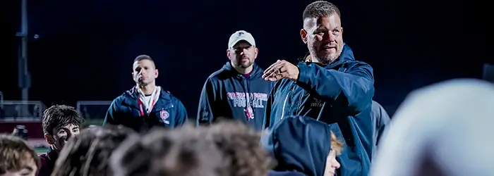 Orchard Park Quakers Post game talk