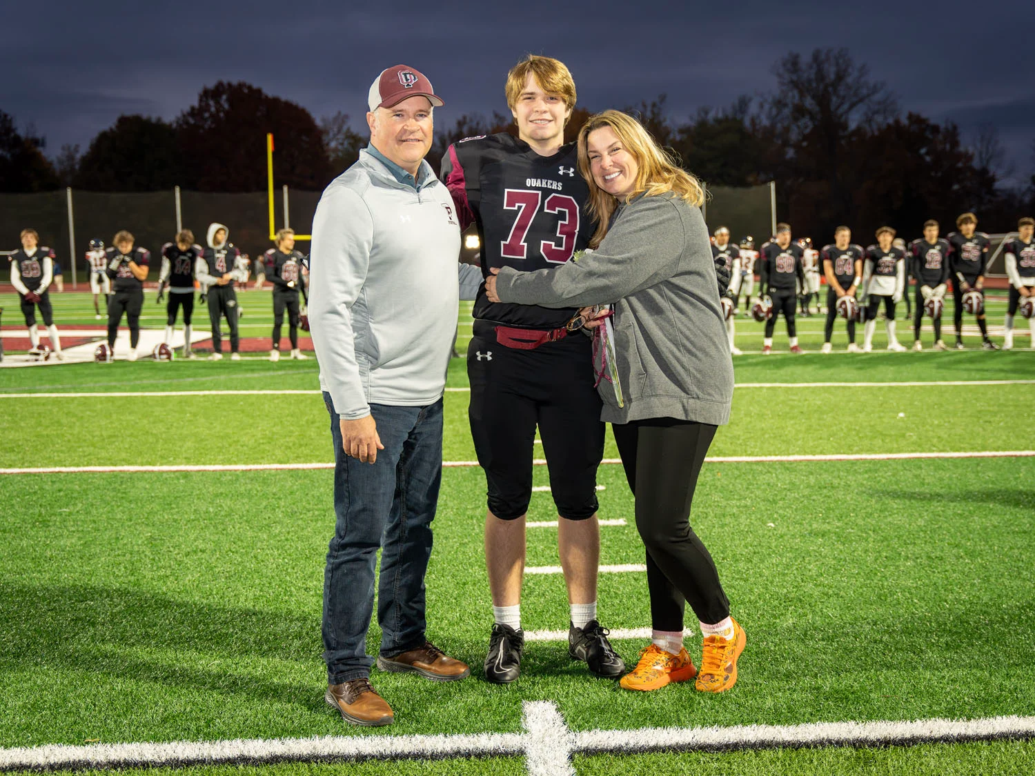 Ciesielski Family on Senior Night