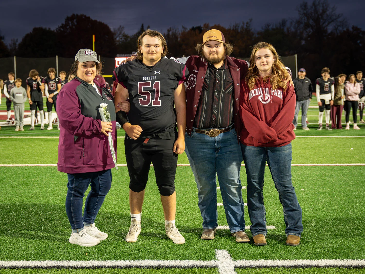 Dearborn Family on Senior Night