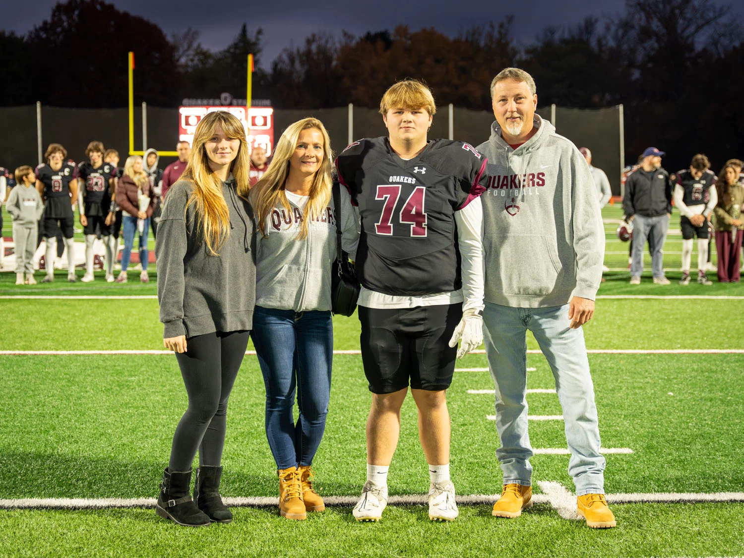 Guadagno Family on Senior Night