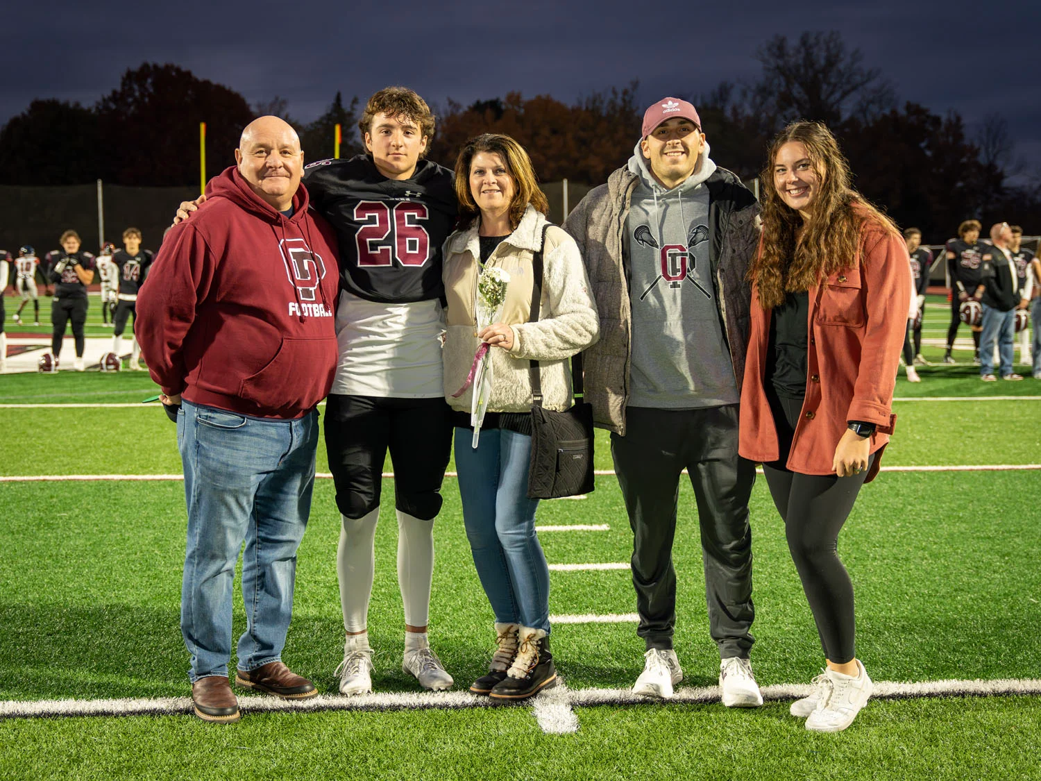 Reloski Family on Senior Night