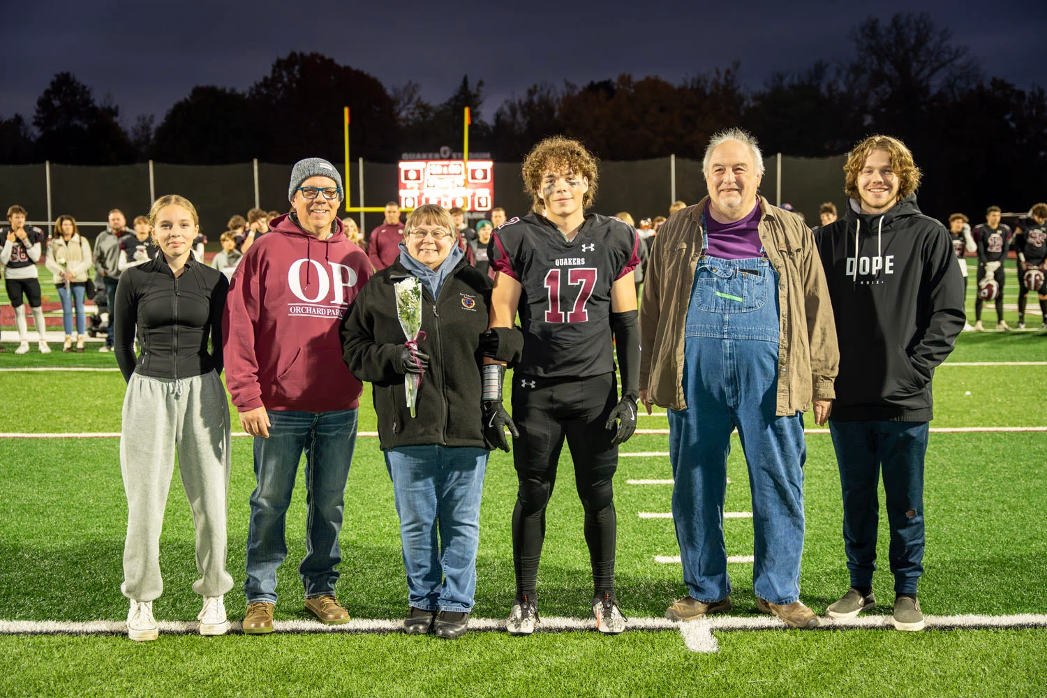 Rothenberger Family on Senior Night