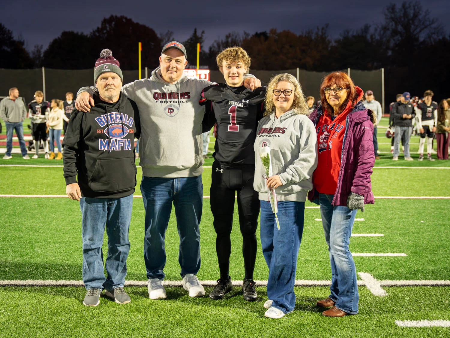 Russell Family on Senior Night