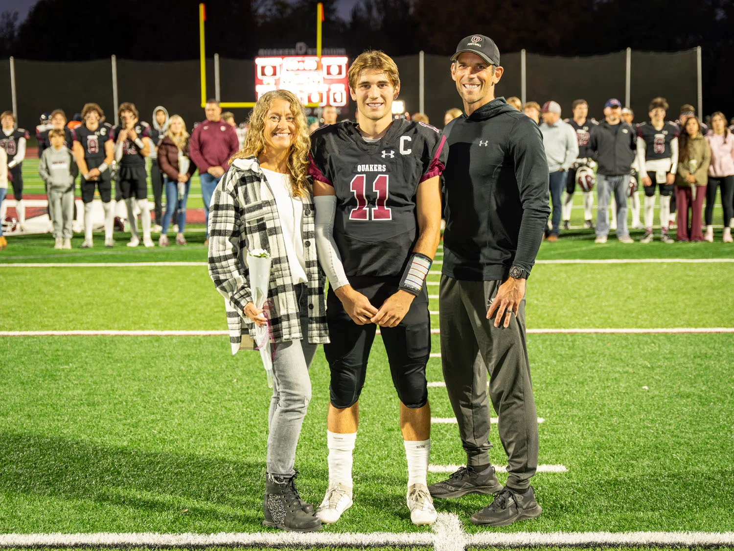 Switek Family on Senior Night