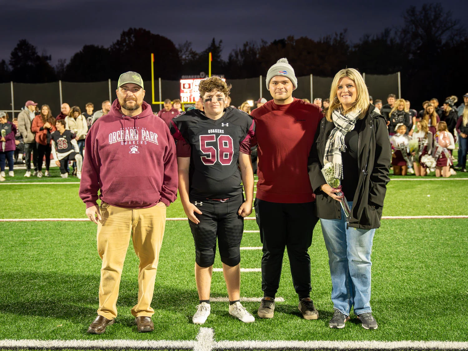 Wolf Family on Senior Night