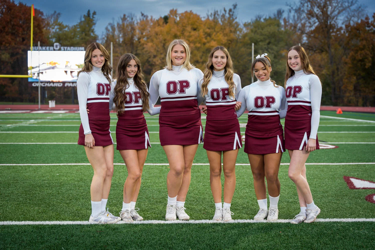 Senior Cheerleaders on Senior Night