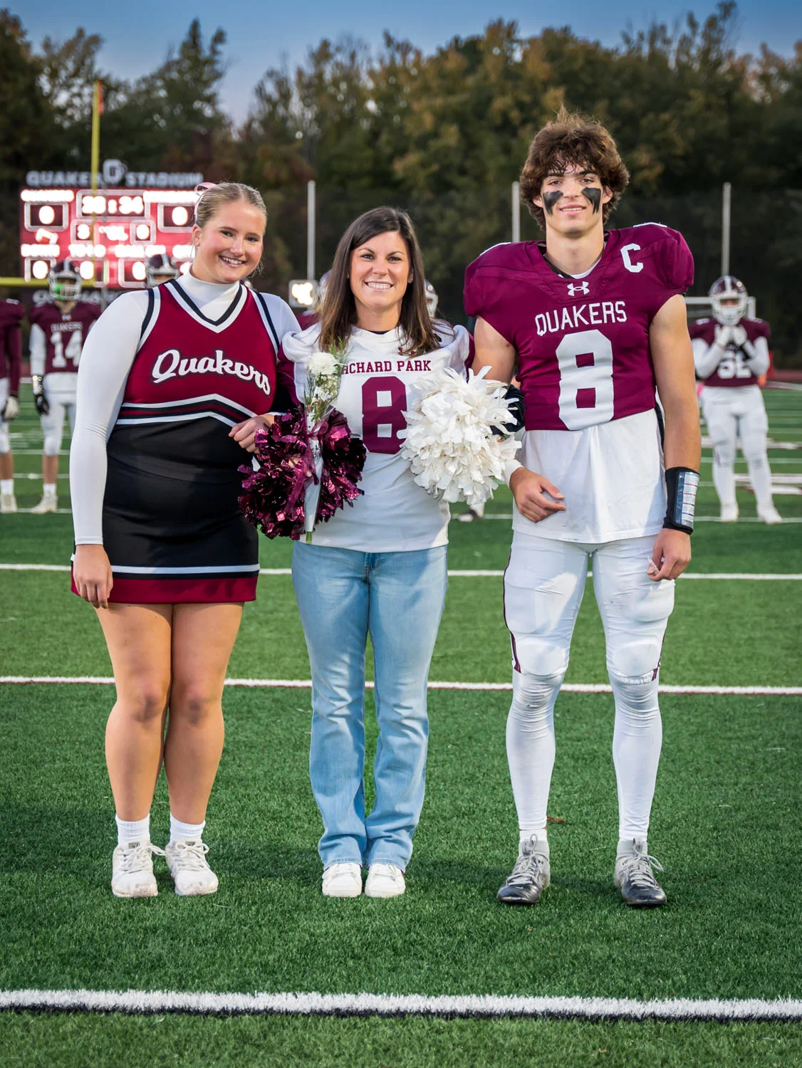 Cheerleader, Player, and Teacher