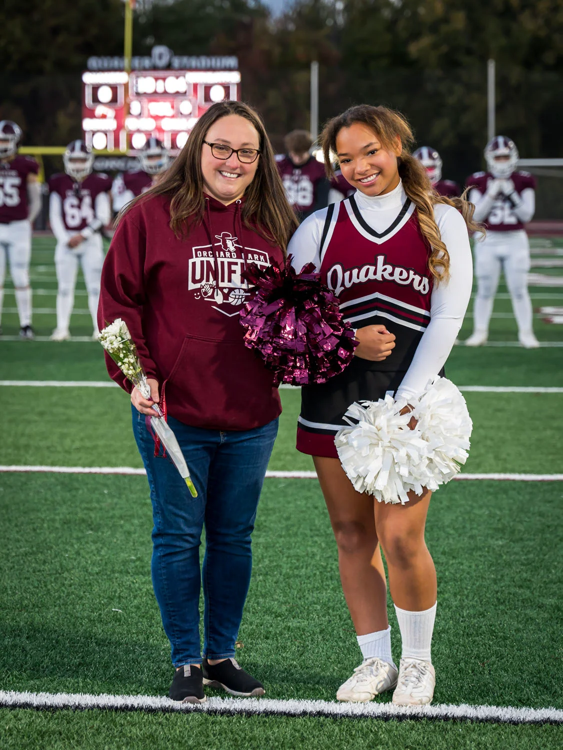 Cheerleader and Teacher