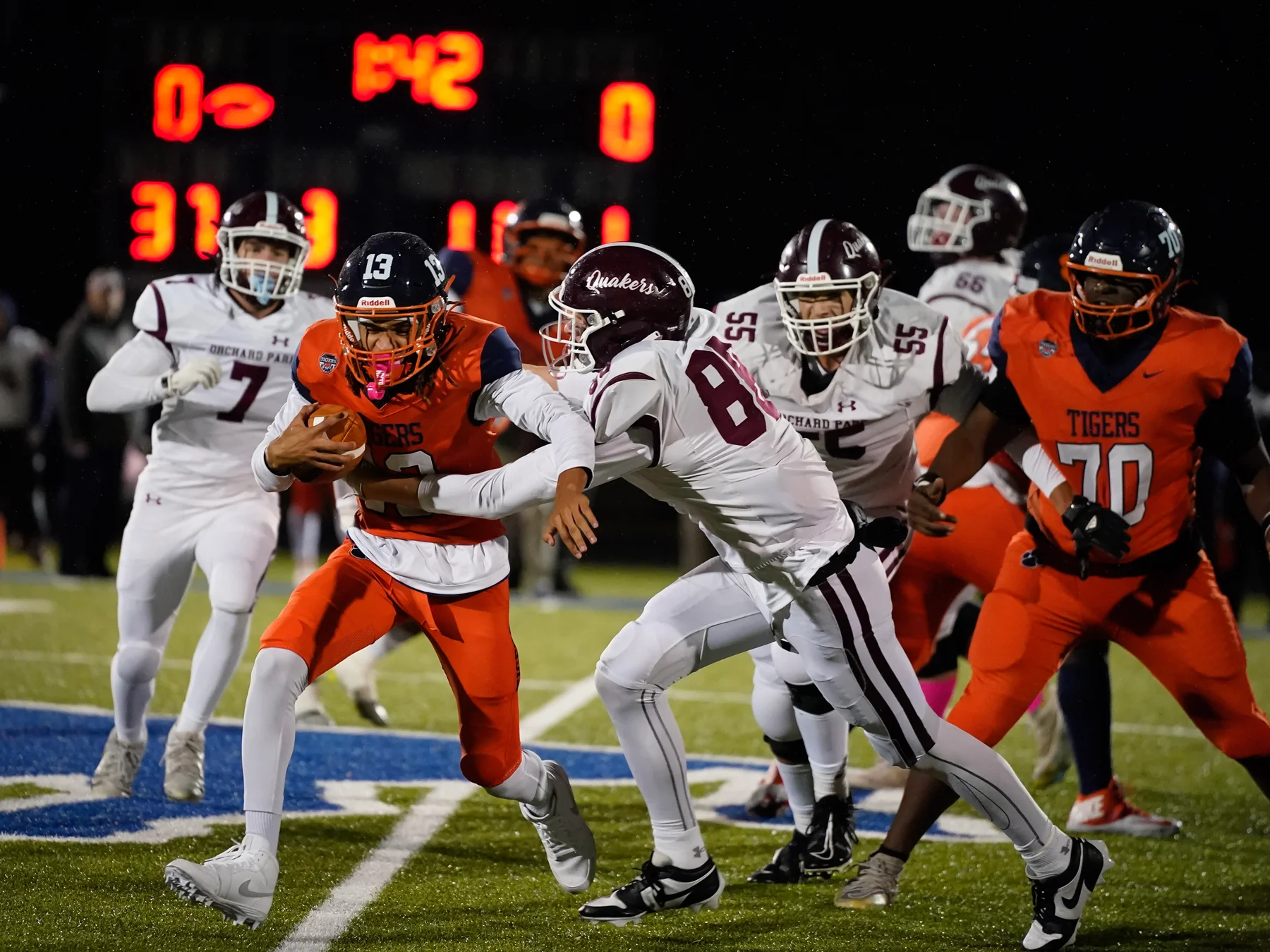 OP defender making the tackle