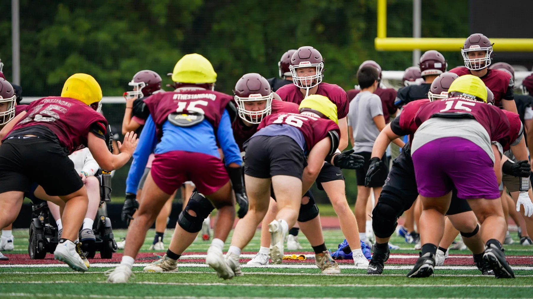 Orchard Park going on the sanp of the ball