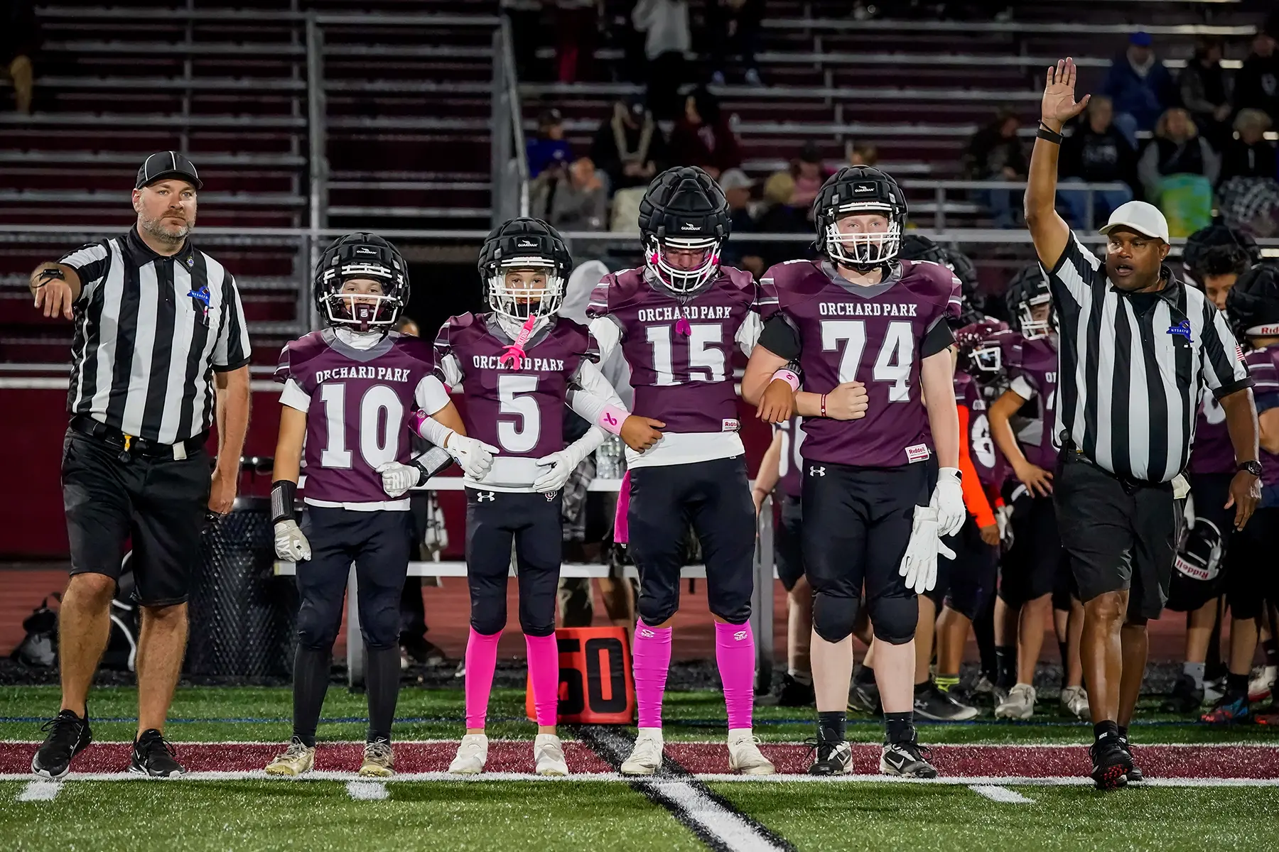 Captains going out for the coin toss