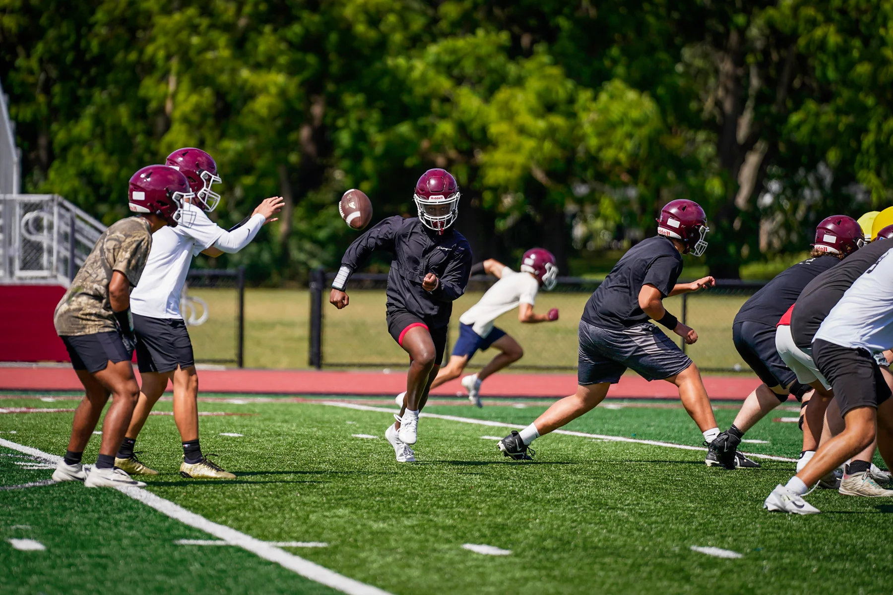 Offense running the play