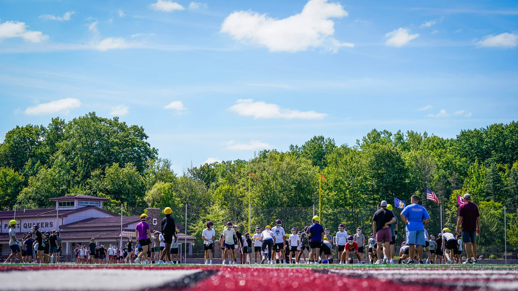 Worms eye view of practice