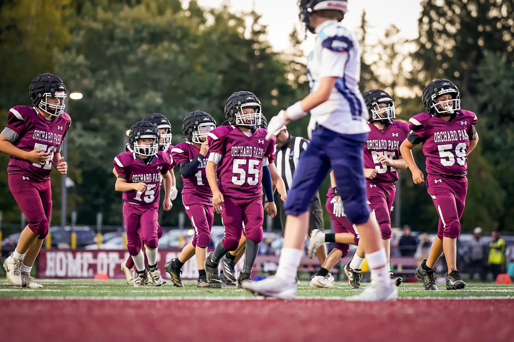 Team getting up to the line
