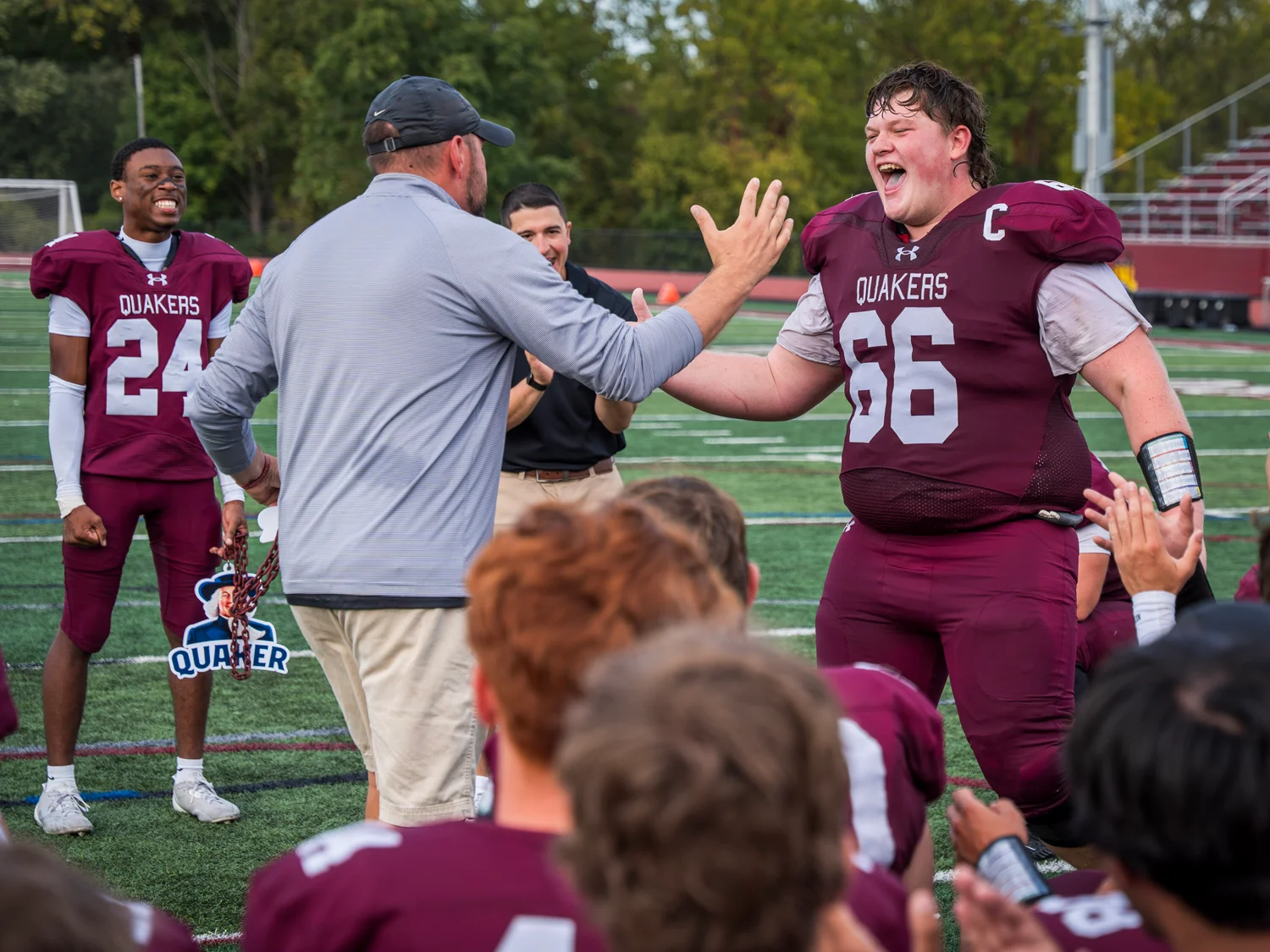 Post game celebration