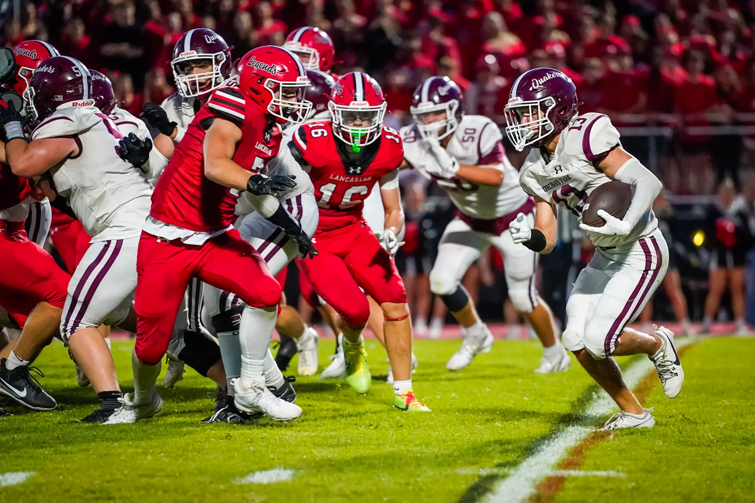 Ball carrier getting down the field