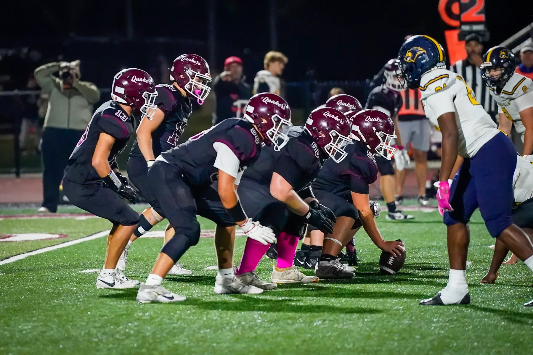 Line ready for the play