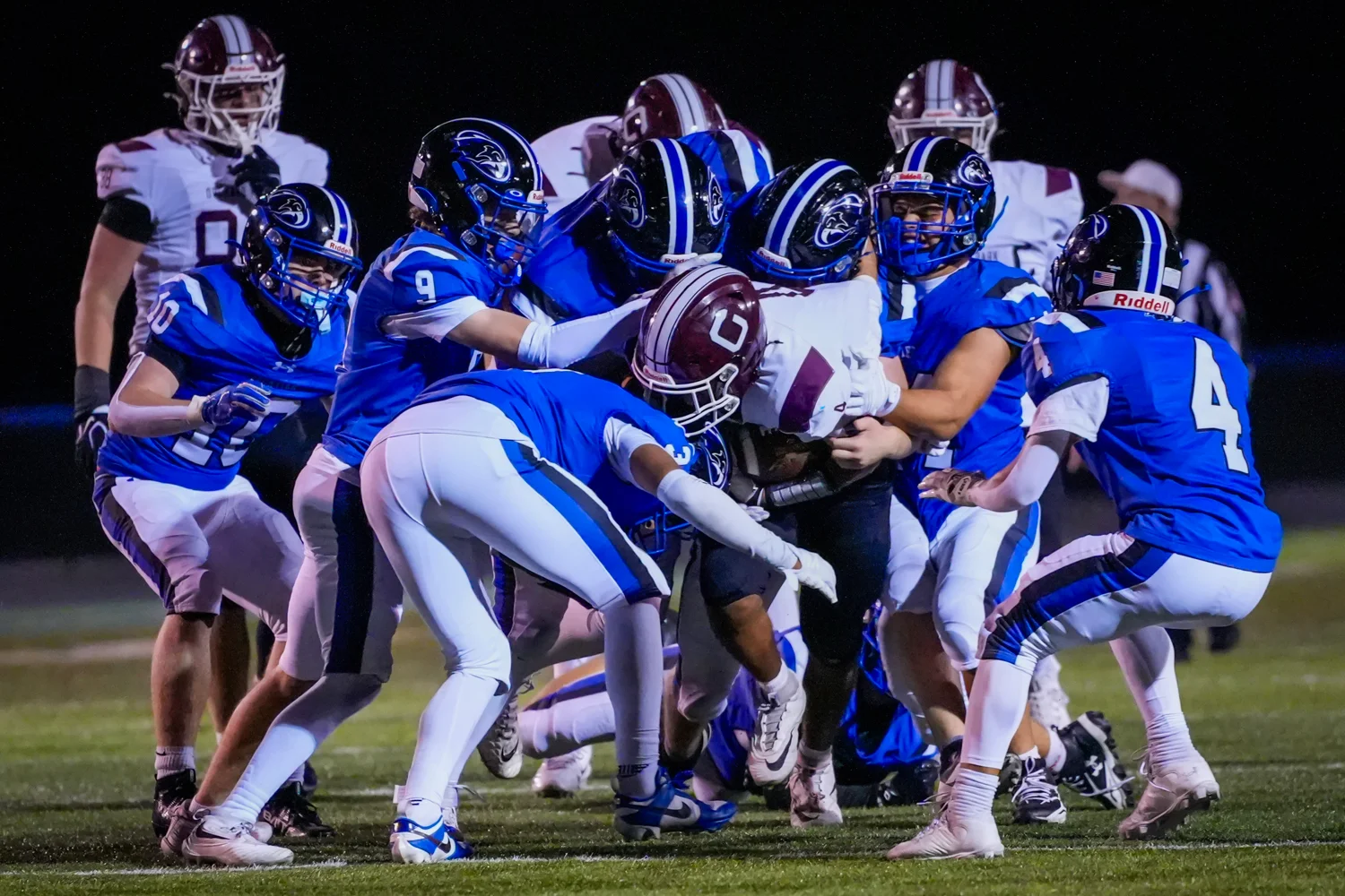 Orchard Park RB trying to break free
